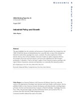 Industrial Policy and Growth