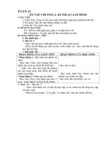 Giáo án Thủ công 1 tuần 21