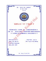 Luận văn kinh tế ĐÁNH GIÁ CẢM NHẬN CỦA KHÁCH HÀNG VỀ CHẤT LƯỢNG DỊCH VỤ CHĂM SÓC KHÁCH HÀNG