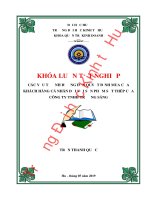 Luận văn kinh tế CÁC YẾU TỐ ẢNH HƯỞNG ĐẾN QUYẾT ĐỊNH MUA CỦA KHÁCH HÀNG CÁ NHÂN ĐỐI VỚI SẢN PHẨM