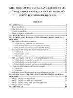 KIẾN THỨC cơ bản và các DẠNG câu hỏi về yếu tố NHIỆT độ của KHÍ hậu VIỆT NAM TRONG bồi DƯỠNG học SINH GIỎI QUỐC GIA