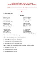 Bài ôn tập Tiếng Việt Lớp 4 hay tự ôn trong thời gian nghỉ phòng chống dịch COVID-19 năm 2021 (đợt 2) - GIA SƯ HUYỆN THỦY NGUYÊN