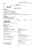 Giáo án môn học Tuần 8 Lớp 1