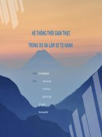 Bài thuyết trình hệ thống thời gian thực hành trong dự án làm xe tự hành 