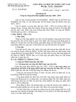 Kế hoạch viết Sáng kiến kinh nghiệm NH 2018-2019