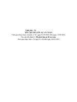 GIÁO ÁN TUẦN 24 BÉ PHẢI LÀM GÌ ĐỂ AN TOÀN ( 5 TUỔI A2 2020-2021)