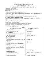 Kế hoạch dạy học môn mĩ thuật lớp 1 - chủ đề 6