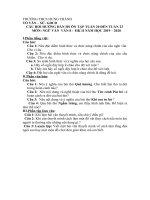 đề cương ôn tập khối 8