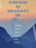 Bài thuyết trình hệ thống thời gian thực hành trong dự án làm xe tự hành 