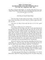 DIỄN VĂN KHAI MẠC ĐẠI HỘI ĐẠI BIỂU ĐẢNG BỘ TỈNH BÌNH THUẬN LẦN THỨ XIV, NHIỆM KỲ 2020 - 2025