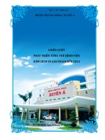 CHIẾN lược PHÁT TRIỂN BV (2020 2024)