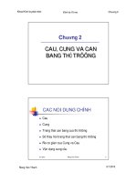 Chương 2: Cầu cung và cân bằng thị trường