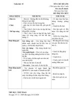 Giáo án phối kết hợp tuần 15: Bé với TDTT