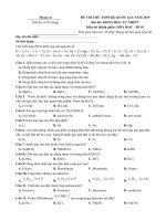 10 đề thi thử môn hóa 2019 có đáp án