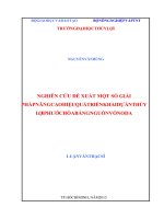 (Luận văn thạc sĩ file word) Nghiên cứu đề xuất một số giải pháp nâng cao hiệu quả triển khai dự án thủy lợi Phước Hòa bằng nguồn vốn ODA