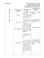 giáo án tuần 10 nhánh 4 chủ đề gia đình ( năm học 2018- 2019) lớp 3TC2