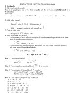 đề cương ôn tập các môn khối 6 lần 2