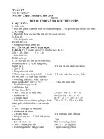 Giao an lop 3 tuan 17