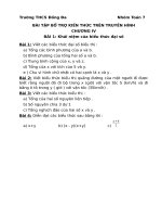 BÀI TẬP BỔ TRỢ TOÁN 7