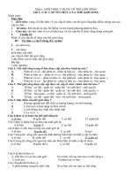 CÁC CẤP TỔ CHỨC CỦA THẾ GIỚI SỐNG