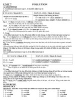Tiếng Anh 8_ UNIT 7_ POLLUTION