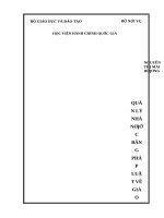 Quản lý nhà nước bằng pháp luật về giáo dục từ thực tiễn thị xã sơn tây, thành phố hà nội 