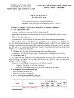 Nội dung tập huấn chuyên môn môn Hóa năm học 2015-2016 | Phòng Giáo dục Thường xuyên