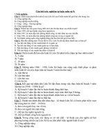 câu hỏi ôn tập các môn từ ngày 30320200442020