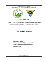 A comparative study of surface air temperature between satellite and model in vietnam from 2004 to 2013 