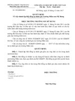 Kế hoạch tự đánh giá trường mầm non năm học 2017-2018