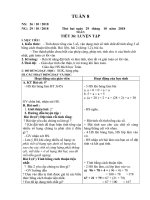 giáo án lớp 4 tuàn 8