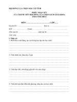 Phieu nhan xet sach giao khoa