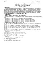 MA TRẬN VÀ ĐỀ MINH HỌA KTGKII MÔN CÔNG NGHỆ KHỐI 12