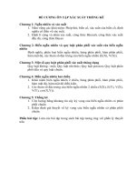 Đề cương ôn tập xác suất thống kê