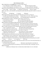 ĐỀ CƯƠNG ÔN TẬP CUỐI HỌC KỲ I - CÁC MÔN KHỐI 11