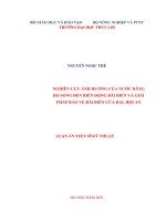 Nghiên cứu ảnh hưởng của nước dâng do sóng đến biến động bãi biển và giải pháp bảo vệ bãi biển cửa đại, hội an 