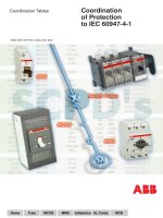 ABB coordination of protection to IEC 60947 4 1