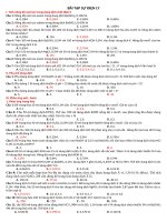 PHÂN DẠNG BÀI TẬP TRẮC NGHIỆM SỰ ĐIỆN LI - CÓ ĐÁP ÁN