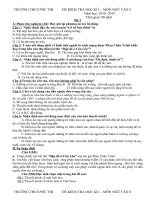 Đề KT học kì 1- Văn 8