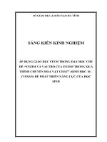 Sáng kiến kinh nghiệm môn Sinh học năm học 2019-2020