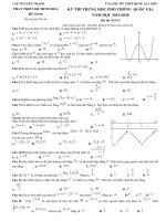 10 đề thi thử thpt quốc gia môn toán 2020 và đáp án chi tiết