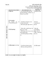 nước và hiện tượng tụ nhiên