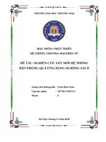 Nghiên cứu xây mới học phần phát triển hệ thống thương mại điện tử