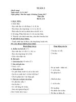 Giáo án Lớp 1 - Tuần 3 - Môn: Học vần Toán Bồi dưỡng học sinh