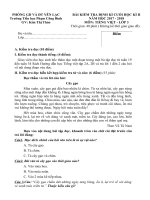 Đề kiểm tra cuối Học kì II- Môn Tiếng Việt - Lớp 3I