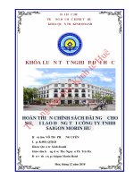 Luận văn kinh tế Hoàn thiện chính sách đãi ngộ cho người lao động tại công ty TNHH Saigon Morin Huế.
