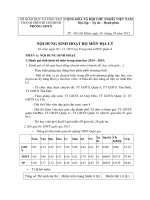 Nội dung tập huấn chuyên môn môn Địa lý đầu năm 2015-2016 | Phòng Giáo dục Thường xuyên