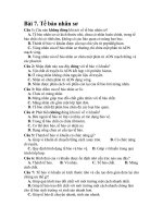 Bài 7. Tế bào nhân sơ - Ngân Hàng Câu Hỏi - Đỗ Minh Hưng - THƯ VIỆN SINH HỌC