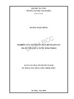 Nghiên cứu xây dựng bản đồ ngập lụt hạ du hồ chứa nước đăk pokei 