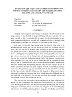 NGHIÊN CỨU CẬP NHẬT VÀ HOÀN THIỆN NGUỒN THÔNG TIN, PHƯƠNG PHÁP BIÊN SOẠN CHỈ TIÊU GDP THEO PHƯƠNG PHÁP THU NHẬP CHO CÁC KHU VỰC THỂ CHẾ
